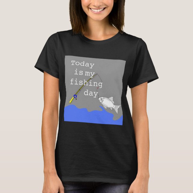 Camiseta Pescaria engraçada (Frente)