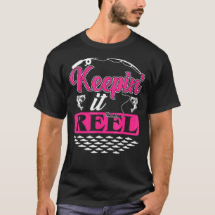 Camiseta Pescaria Mantendo Reel Bass Peixe Garota Adolescen