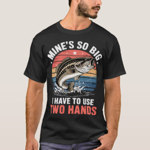 Camiseta Pescaria-Minas Grande Uso Duas Mãos Robalo Pai