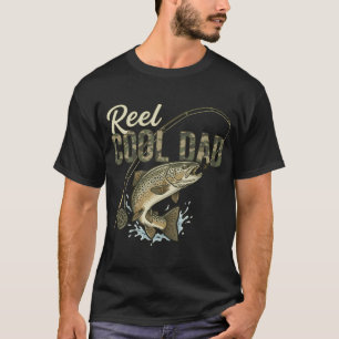 Camiseta Pescaria Muito Legal Pai Truta Marrom Presente Pai