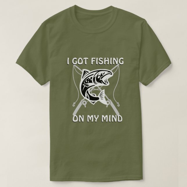 CAMISETA PESCARIA NA MINHA MENTE (Frente do Design)