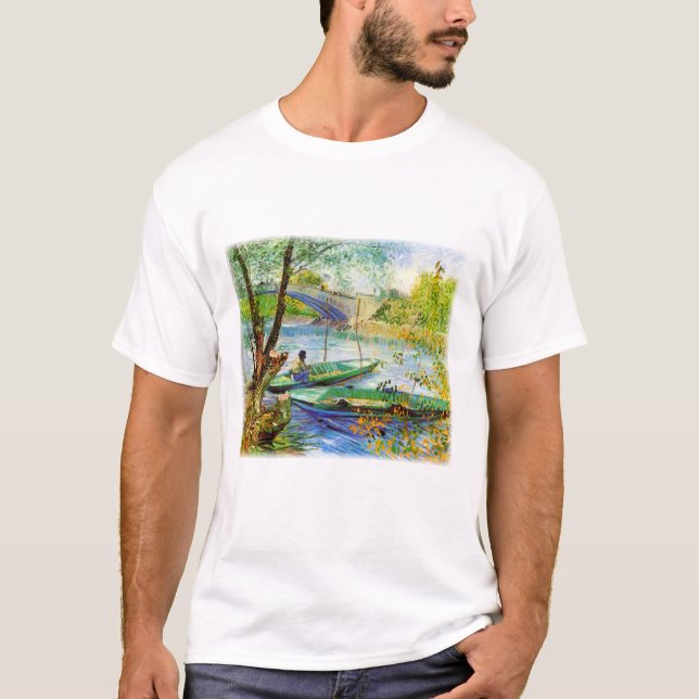 Camiseta Pescaria na Primavera Vincent van Gogh (Frente)
