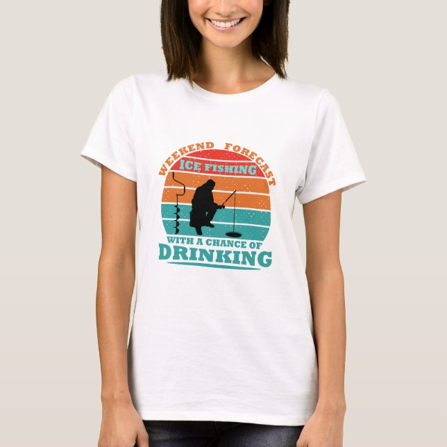 Camiseta Pescaria no Gelo Divertida (Frente)