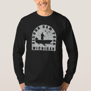 Camiseta Pescaria no Lago Alcona Dam Michigan