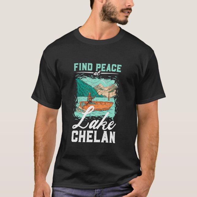 Camiseta Pescaria no Lago Chelan (Frente)