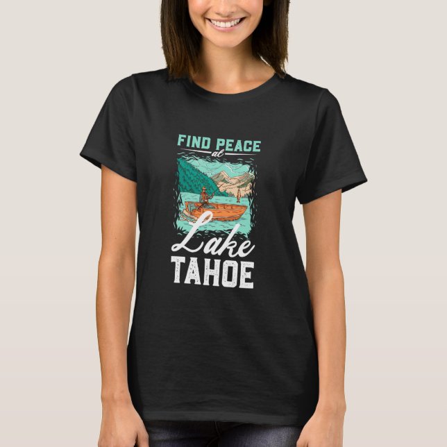 Camiseta Pescaria no Lago Tahoe (Frente)