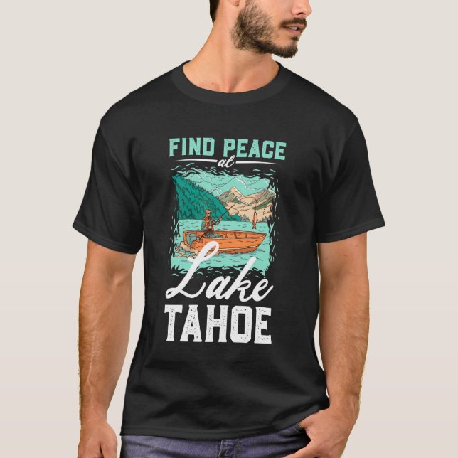 Camiseta Pescaria no Lago Tahoe (Frente)