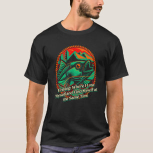 Camiseta Pescaria Onde Eu Perco a Mim Mesmo Citação Motivac