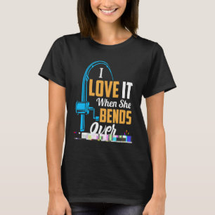 Camiseta Pescaria Para Homens Eu Adoro Quando Ela Se Inclin