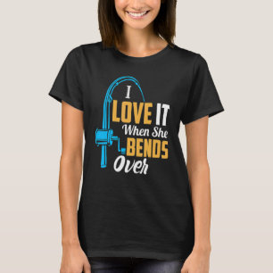 Camiseta Pescaria Para Homens Eu Adoro Quando Ela Se Inclin