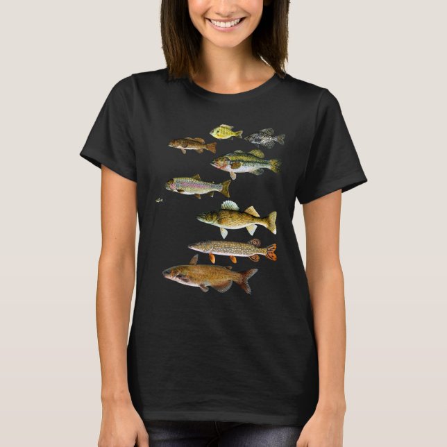 Camiseta Pescaria  Peixe   Pescador (Frente)