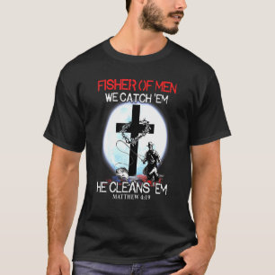 Camiseta Pescaria Pescador De Homens Nós Pegamos Ele Limpa