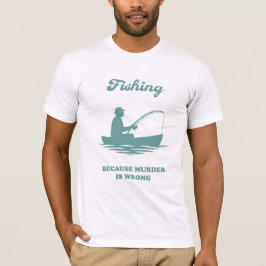 Camiseta Pescaria Porque Assassinato é Errado Presente Dive