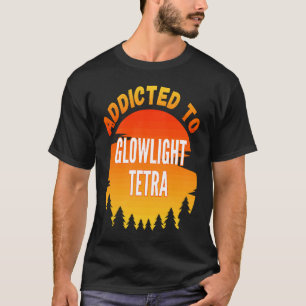 Camiseta Pescaria Tetra Glowlight Viciado em Glowlight Te