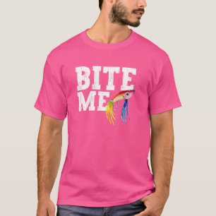 Camiseta Pescarista Engraçado Me Morde Pescado De Esportes 