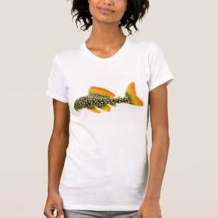 Camiseta Pescoço da colher de Pleco da luz do sol de Goldy