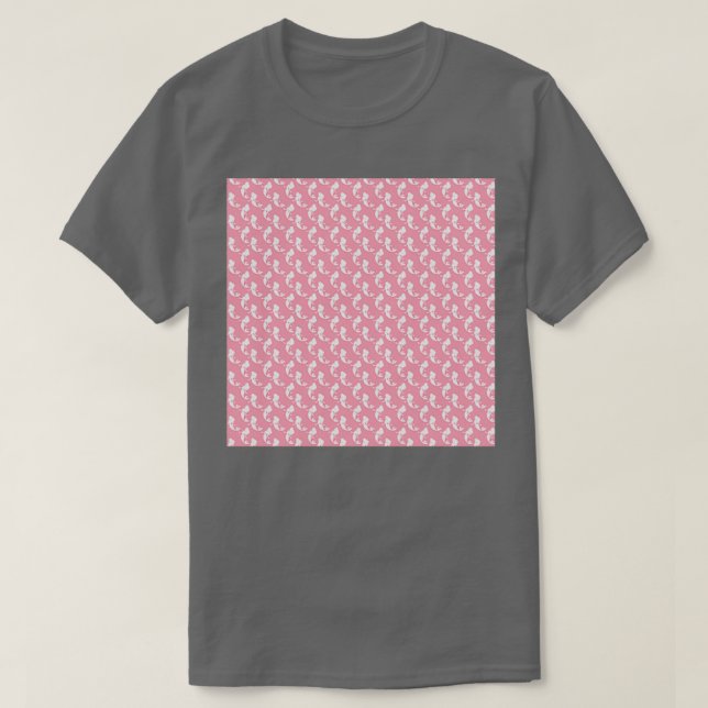 Camiseta Pescoço Sereia Colar Cola Rosa e Colmeia Branca Pe (Frente do Design)