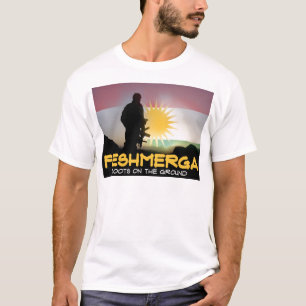 Camiseta Peshmerga - botas na terra