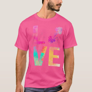 Camiseta Peso Colorido Levantando A Mãe Levantando Peso