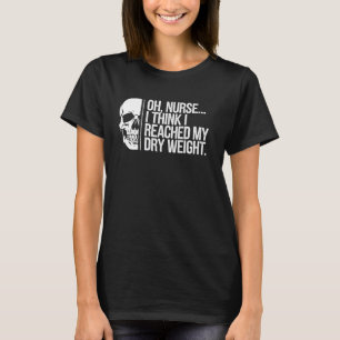 Camiseta Peso Seco da Enfermeira Piadas Médicas Engraçadas