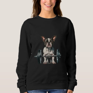 Camiseta Pesos De Bomba Levantando Boston Terrier 8 Engraça