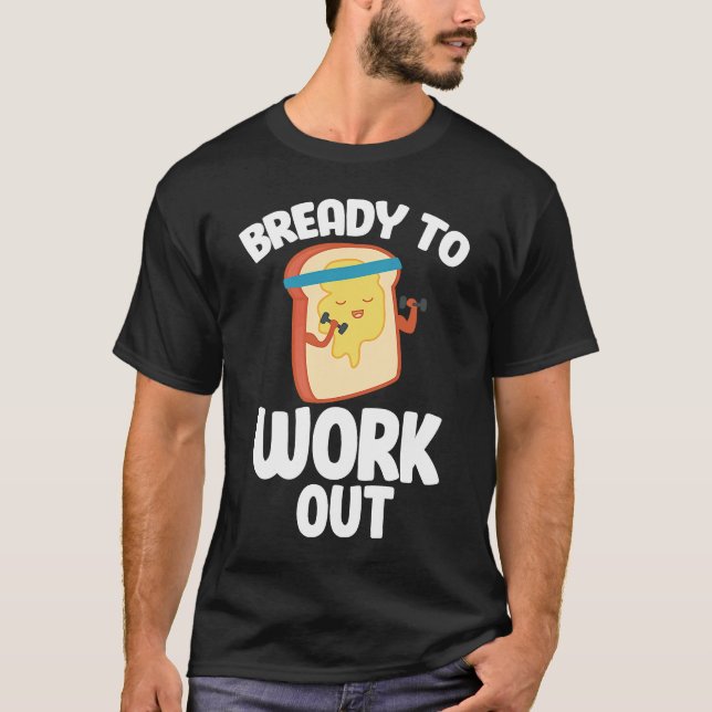 Camiseta Pesos De Elevação De Gym Prontos Para Trabalhar (Frente)