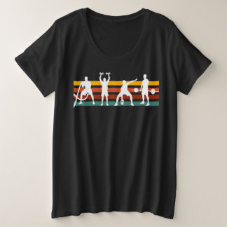 Camiseta pesos de vintagem elevando amantes de esporte de g