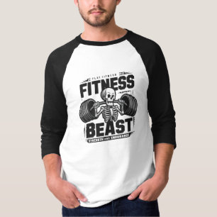 Camiseta Pesos elevadores de esqueleto