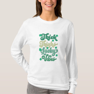 Camiseta Pesos espessos vibrações sortudas