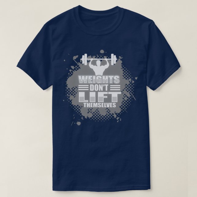 Camiseta Pesos não se levantam (Frente do Design)
