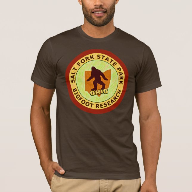 Camiseta Pesquisa de Bigfoot do parque estadual da (Frente)
