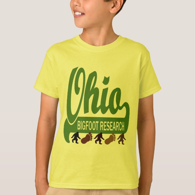 Camiseta Pesquisa de Ohio Bigfoot (Frente)