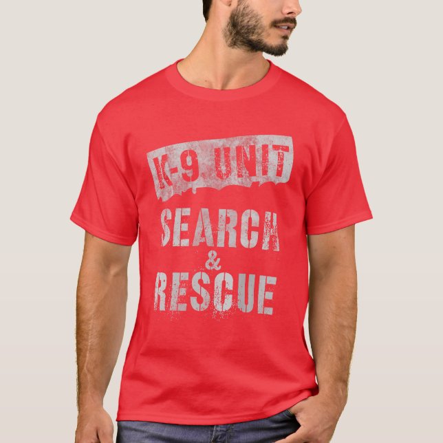 CAMISETA PESQUISA DE UNIDADE K-9 (Frente)