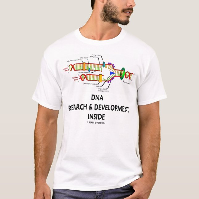Camiseta Pesquisa & desenvolvimento do ADN dentro da (Frente)