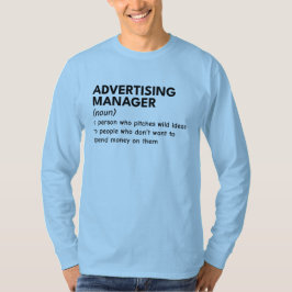 Camiseta Pesquisa do Gerenciador de Marketing Testemunha
