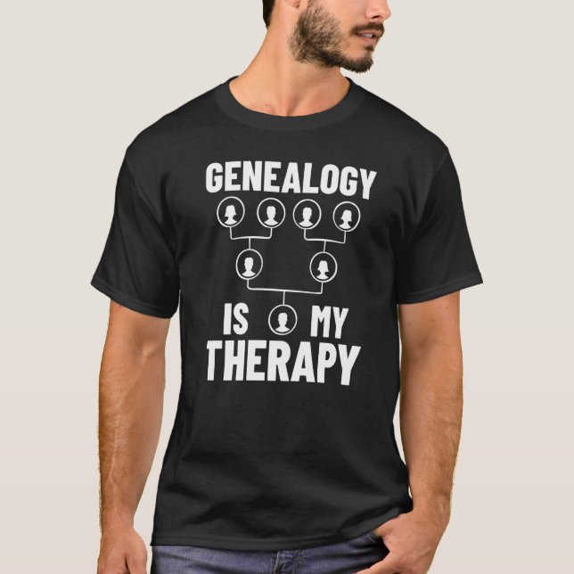 Camiseta Pesquisa Genealógica Sobre A História Da Árvore Da (Frente)