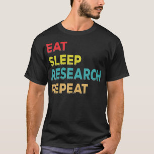Camiseta Pesquisador de Presentes de Retro Vintage Pesquisa