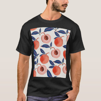 Camiseta Pêssego Apricot Deixa Creme Em Segundo Plano