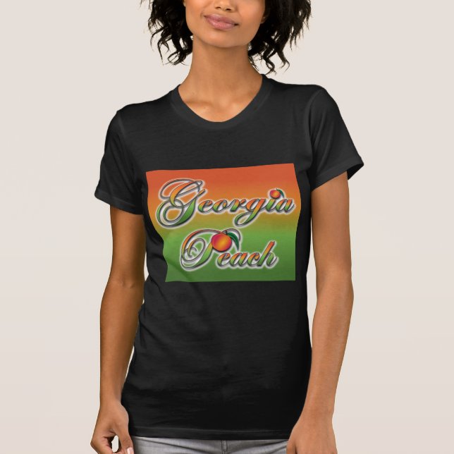 Camiseta Pêssego de Geórgia - Cursive (Frente)