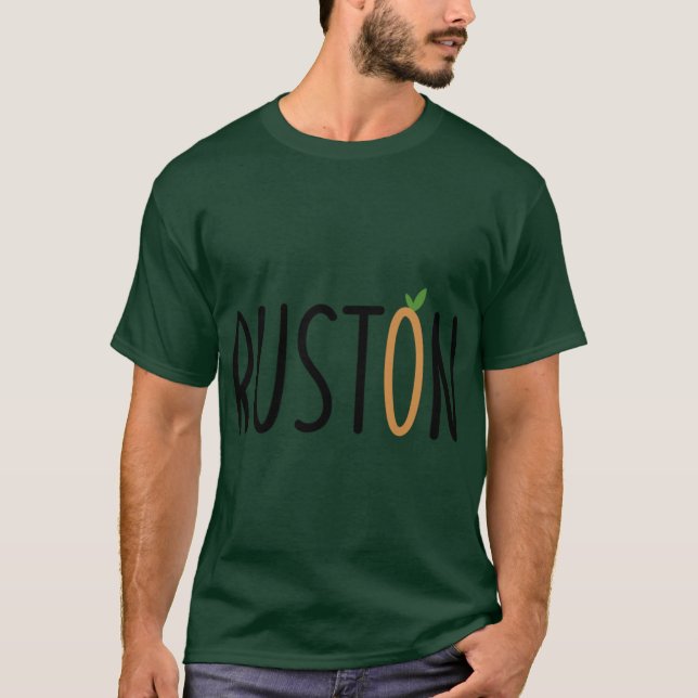 Camiseta pêssego de ruston (Frente)
