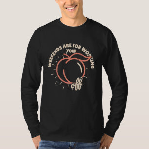 Camiseta Pêssego Fruta Clássico Pêssego Apricot Fins de Sem