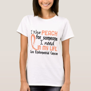 Camiseta Pêssego para alguém eu preciso o cancer