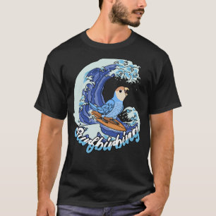 Camiseta Pêssego Surfbirm I Peach encarava o Pássaro Azul
