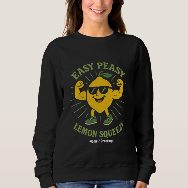 Camiseta Péssimo e fácil doação de limão-apertado - Engraça (Frente)