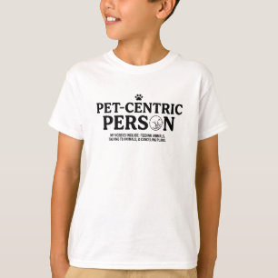 Camiseta Pessoa Centrada em Animais de Estimação