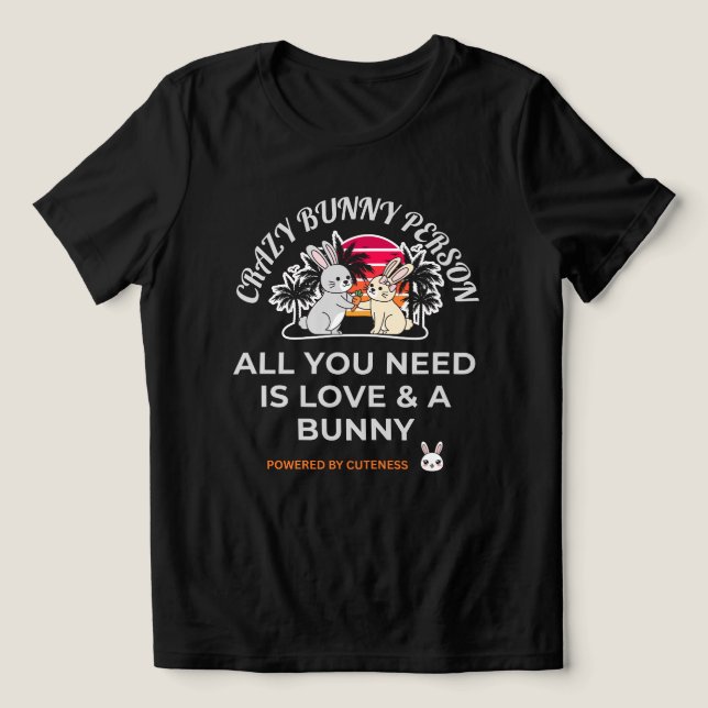 Camiseta Pessoa Coelha Louca (Design frontal)