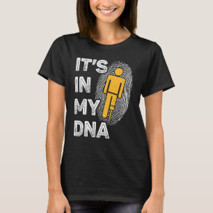 Camiseta Pessoa com amputação - Engraçado Está no meu DNA P