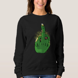 Camiseta Pessoa Corajosa com Dedo do Meio Zumbi