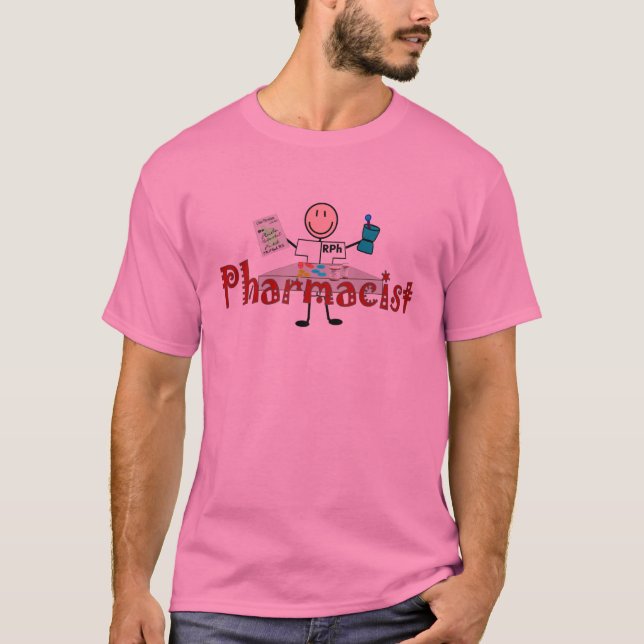 Camiseta Pessoa da vara do farmacêutico--Presentes (Frente)