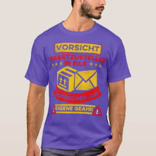 Camiseta Pessoa de entrega de Parcelas de Cuidado com press